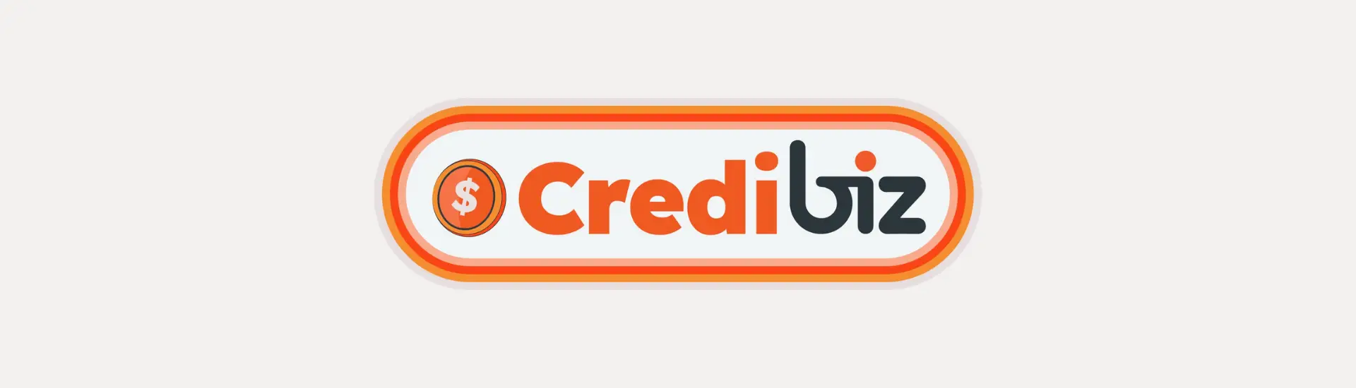 Credibiz logo: orange 'Credi' and dark navy 'biz' with an orange dollar-coin icon on the left, inside a rounded pill shape with orange borders.