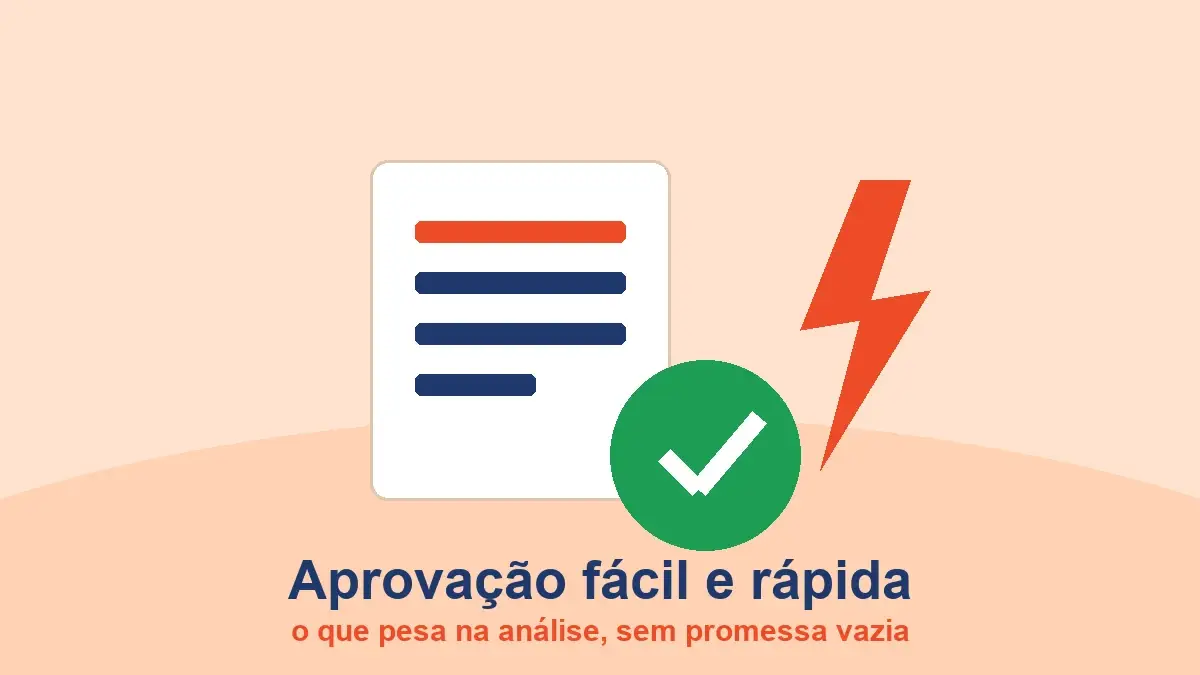 Documento aprovado com sinal verde e raio: empréstimo de fácil e rápida aprovação